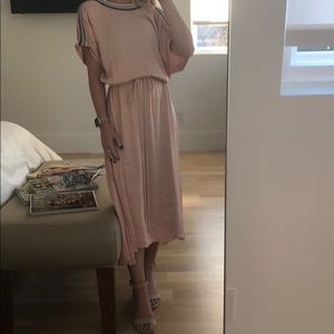 Zara midi pink dress